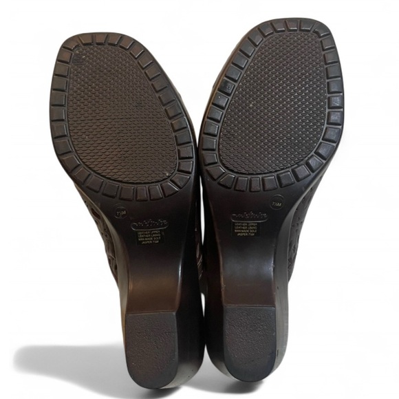Nurture Jasper Leather Slip-On Clogs Laurel Brown Size 7.5 Women’s Comfort - Picture 5 of 7
